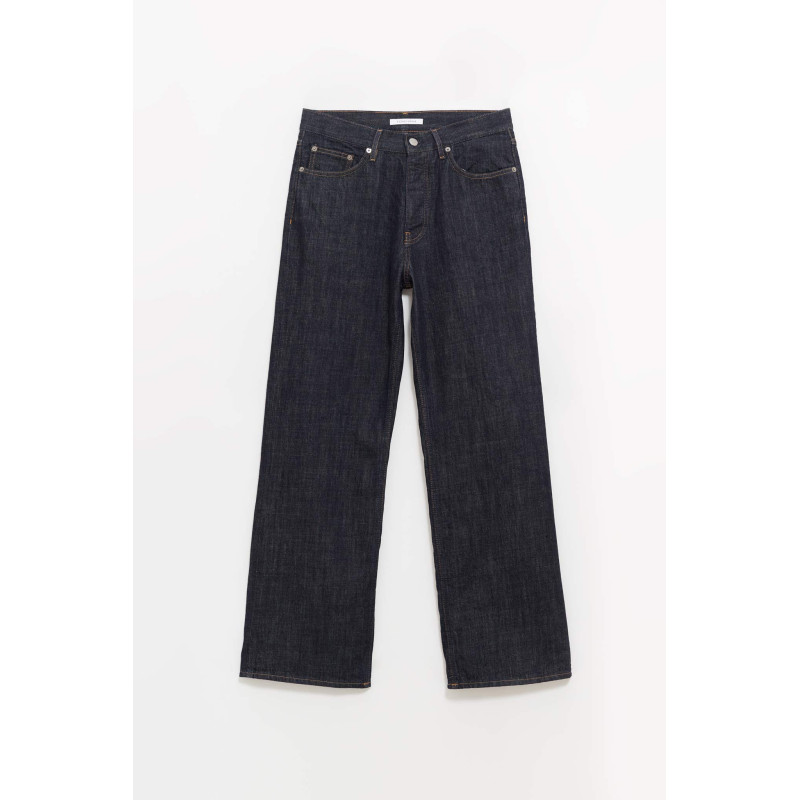 SUNFLOWER SIMPLE RINSE BLUE RELAXED BOOT JEANS